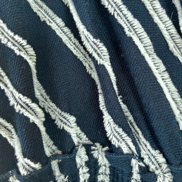 NEW W/ TAG Dolan Left Coast Collection Blue/White Textured Stripe Jumpsuit - XS - Picture 9 of 9